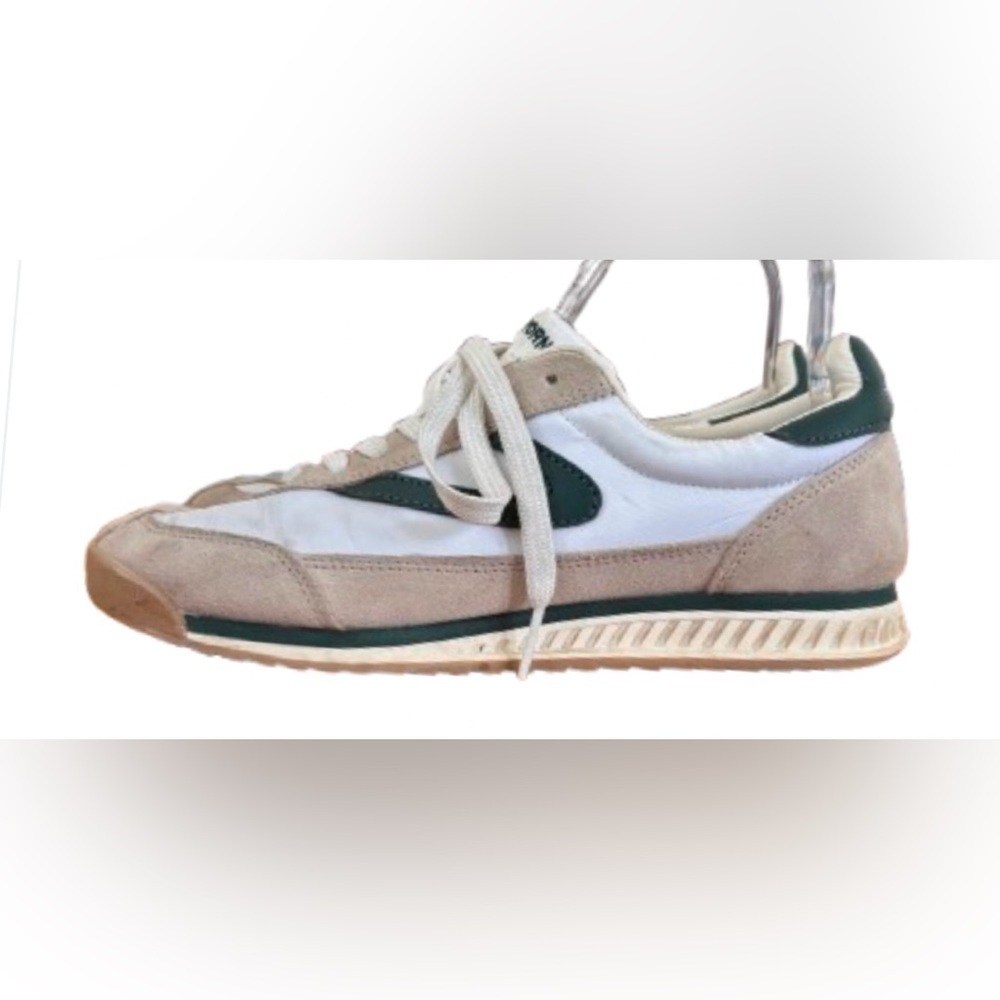 Tretorn Rawlings cream & dk grn lace up sneaker SZ 8 blokecore - Picture 2 of 11